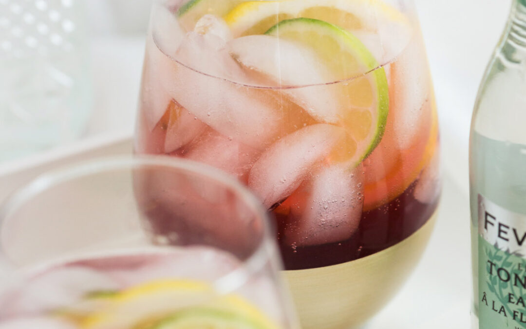 Sparkling Pomegranate & Tonic Mocktail