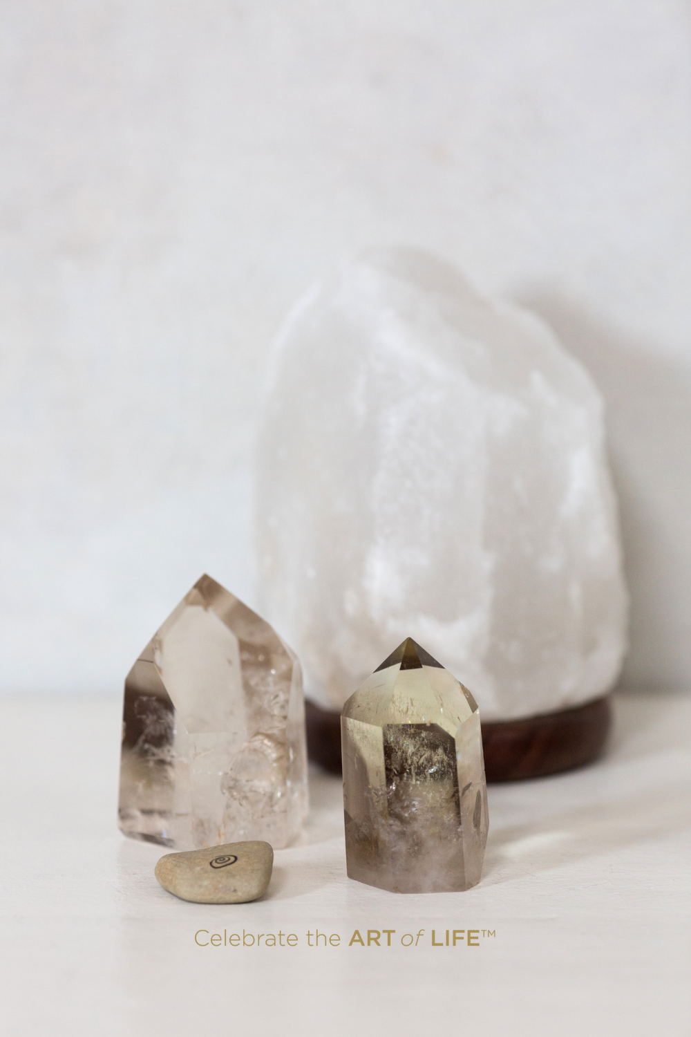 Crystals and Himilayan Salt Lamp